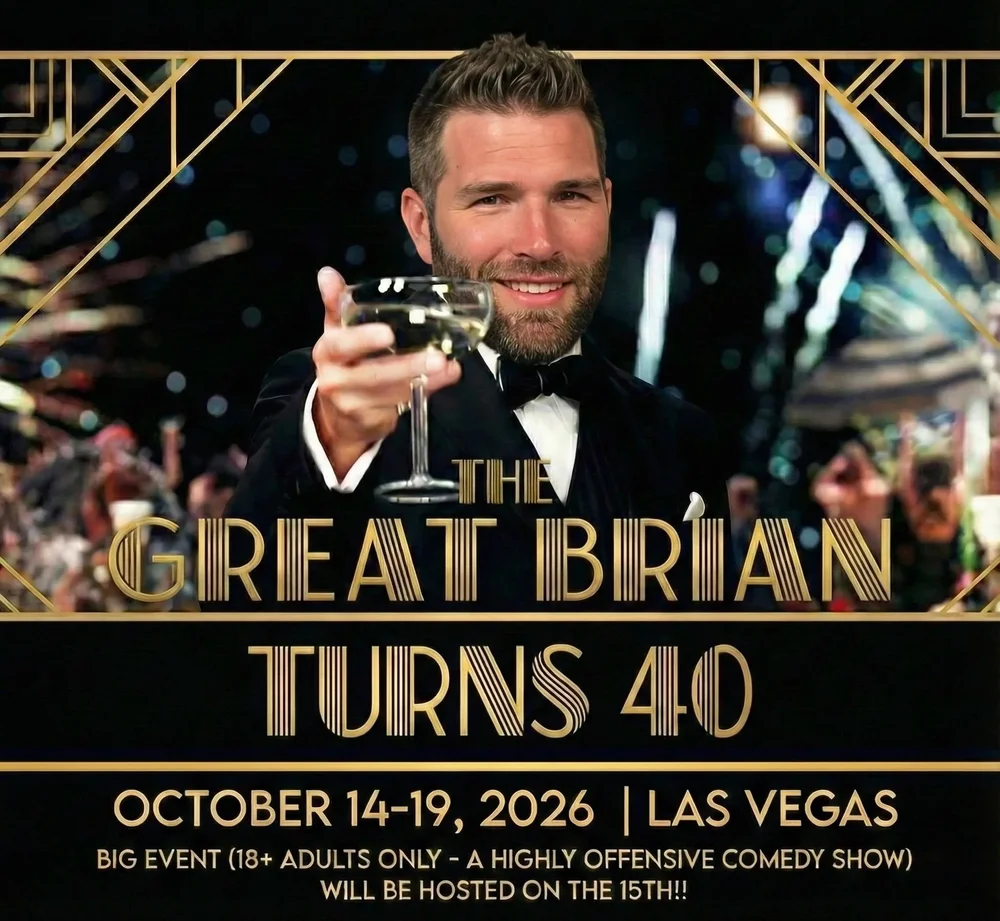 Brian turns 40 in Las Vegas